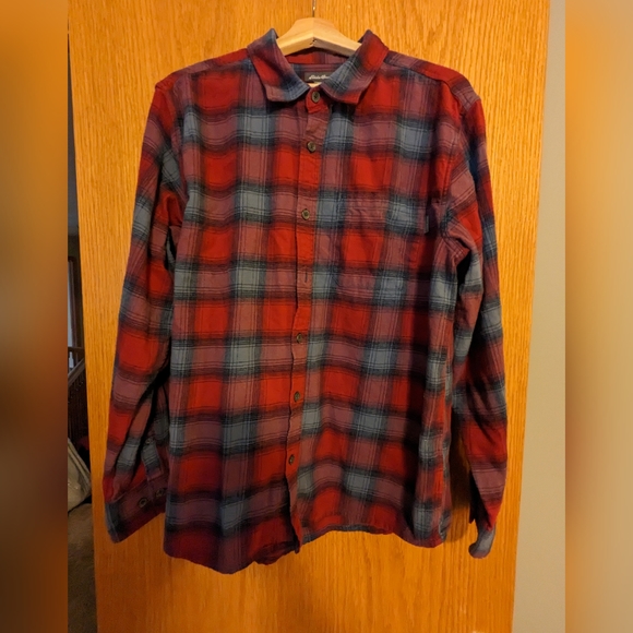 Chemise Vintage Eddie Bauer – Chamois Flanelle Homme M – Sarcelle – Bûcheron Lourd